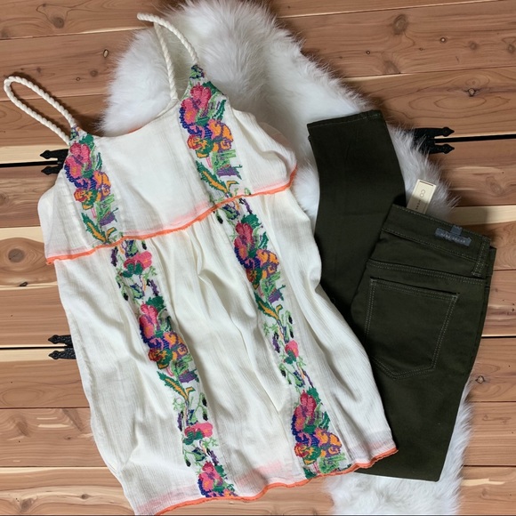 NWT Free People Neon Mango Tank